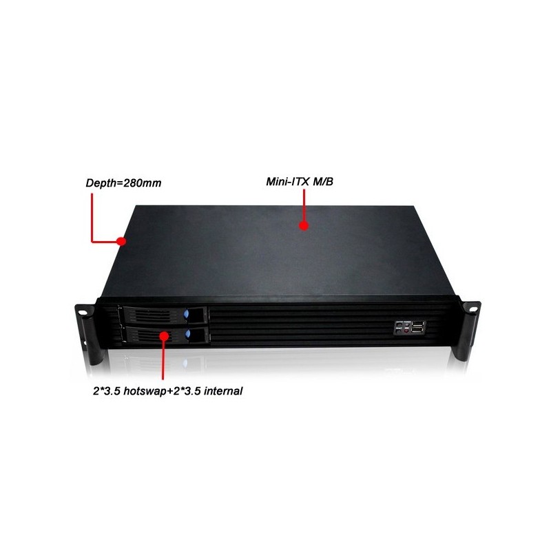 Rack 1.5U Mini-ITX N1528R - Antéor